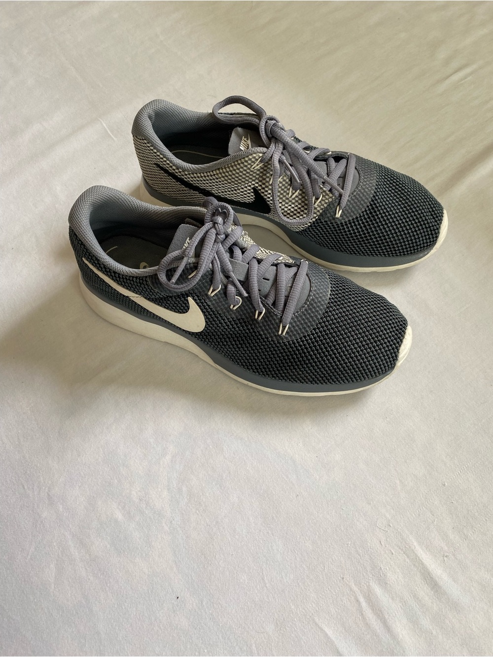 Nike Women’s Gray and White Breathable Athletic Runners - Size 8.5 US